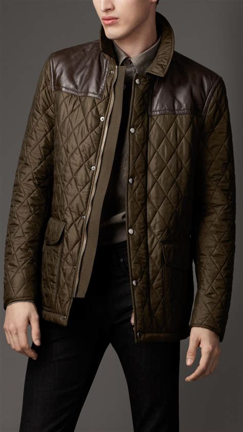 burberry mens leather jacket|burberry denim jacket men.